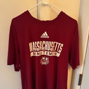 Adidas Massachusetts Minutemen TEAM ISSUED SS Workout Shirt